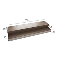 Table de chevet extra-large en acier inoxydable, modulaire, gain de place, style baie vitrée, minimaliste moderne, pour lit tatami demi-espaces