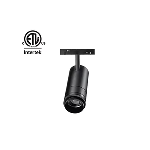 Spot magnétique sur <span class=keywords><strong>rail</strong></span> COB réglable 48V Zigbee en aluminium moulé sous pression 10W 15W, CRI élevé, zoom, dimmable, encastrable - Product Image 1