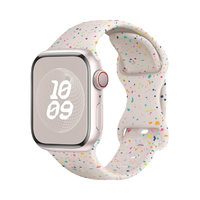 Nouveau bracelet en silicone respirant avec boucle papillon et maille colorée pour Apple Watch S9 Ultra 8/7/6/5/4/3 Series SE 2nd Ultra/2 49mm