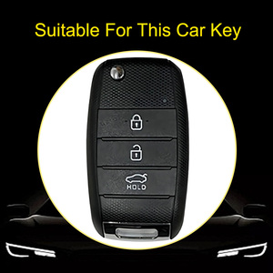 Innofit KIE1 Coque de clé de voiture à distance en TPU souple et créative pour <span class=keywords><strong>Kia</strong></span> K3 K5 Rio 3 <span class=keywords><strong>Ceed</strong></span> Cerato Sportage Optima Bonne - Product Image 2