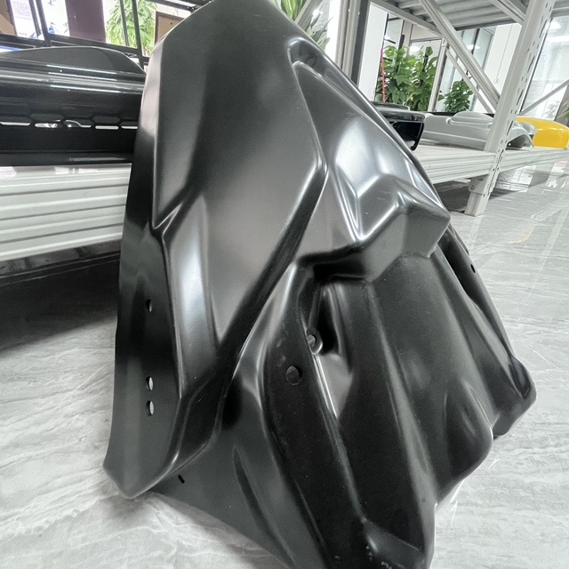 Custom Light-weight Vacuum Forming Black ABS Plastic BST UAV Canopy Shell with Cutting Service