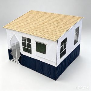 Tente Sukkah d'extérieur 10x10 pieds, Kosher, pour festival juif, double couche, quatre saisons, structure en acier robuste, parois Oxford imperméables - Product Image 6