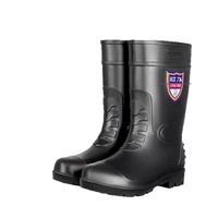 Bottes de pluie Warrior 809 pour hommes, mi-hautes, antidérapantes, pour chantier, protection, toutes saisons, chaussures en plastique
