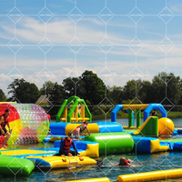 0.55mm PVC aire de jeux intérieure parc d'attractions aquatique gonflable pour enfants fête en plein air amusant espace de jeu intérieur