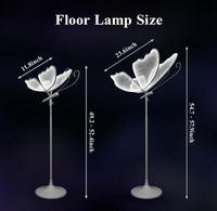 Lumière LED papillon colorée avec télécommande, lumière de scène scintillante, décoration de fête de mariage, lampe pour l'ambiance des événements de vacances