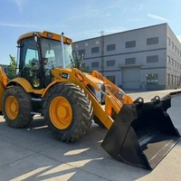 Chargeuse-pelleteuse JCB 4CX d'occasion britannique d'origine, très demandée, machine multifonctionnelle de 8 tonnes, garantie d'un an.