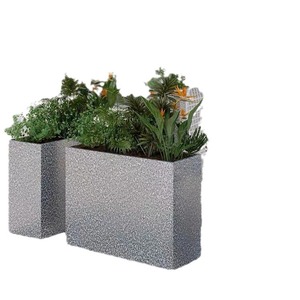 Nuevos Materiales de Construcción en Piedra, Jardinera de Terrazo Gris Claro, Hormigón de Alto Rendimiento para Espacios Públicos y Calles Comerciales - Product Image 1