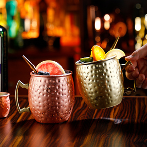 Hot Selling Moscow Mule <strong>Copper</strong> <strong>Mug</strong> Sublimation <strong>Copper</strong> Plated Stainless Steel <strong>Mug</strong> Hammered Cocktail Cup - Product Image 4