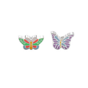 925 argent Sterling émail papillon perforé accessoires charme <span class=keywords><strong>Animal</strong></span> pendentif bricolage filles bijoux accessoires collier personnalisé - Product Image 4