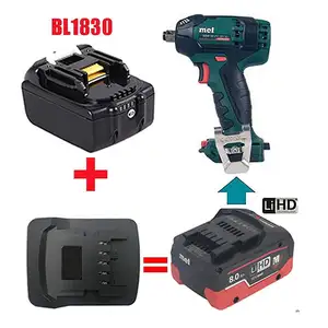 Mak ita BL18 LXT 18V adaptor konverter baterai lithium ke Metabo 18V alat listrik baterai lithium-ion