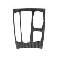 Fibre de carbone véritable 3K Tissage sergé Finition brillante Garniture de console centrale de luxe pour levier de vitesses BMW X5 X6 F15 Accessoire intérieur