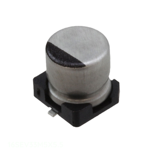 Condensador de Canal de Fabricante CAP ALUM 33UF 20% 16V SMD 33 uF Montaje en Superficie 16SEV33M5X5.5 - Product Image 1