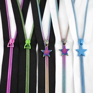 Meetee #5 Fermeture Éclair Pull pour Sacs Sac à Main Vêtements Décoratif Zip Zipps Remplacement DIY Tailoring Accessoire Nylon Zipper Slider - Product Image 6