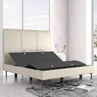 Lit pliant réglable ENKE avec cadre métallique, tailles Twin XL/Full/Queen/King, mobilier de chambre moderne et confortable pour la maison