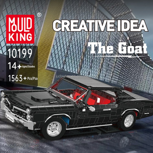 Конструктор MOULD KING 10199 GTO: Модель спортивного автомобиля-мускулка, пластиковый сборный набор, строительные блоки, игрушки - Product Image 2