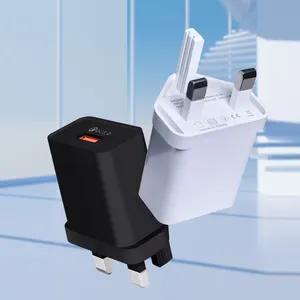 Wholesale UK 18W Fast Charger USB Port Ios Android Universal Compatible Mobile 5V3A Phone Power Adapter For Iphone Sumsung