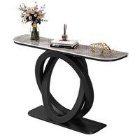 Table console vintage avec plateau en dalle de roche, tables console multifonctionnelles, fabricant de meubles