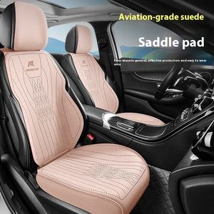 Cubierta de asiento de coche Universal cubierta de asiento negra impermeable gamuza deportiva a prueba de suciedad cojín de asiento resistente al desgaste conjunto completo - Product Image 3