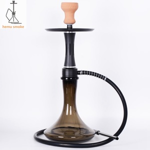 Huca Pot Nuevo en stock Vidrio ruso OVO Aleación de aluminio Agua con tubo de silicona Clip Humo - Product Image 4