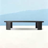 Canapé d'extérieur de luxe en alliage d'aluminium pour jardin, ensemble de canapés de jardin modernes et imperméables, mobilier de patio en métal pour villa