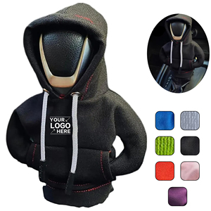 Housse de levier de vitesse manuel style sweat-shirt pour décoration intérieure de voiture, accessoires universels, protection de soufflet de levier de vitesse - Product Image 1