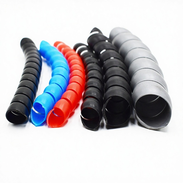 Eco Friendly PP Spiral Cable Wrap Tube Electrical Wire Protection Flexible Anti Abrasion Cable Sleeve Multi-color ISO/TS 16949