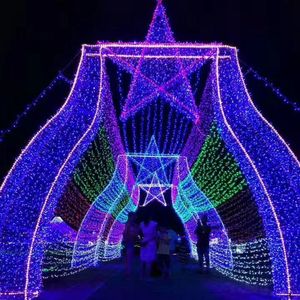3d уличный большой уличный Рождественский светильник, подъездная дорожка, арочный Туннель времени, украшение для свадьбы - Product Image 4