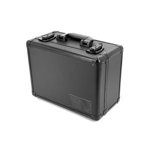 Estuche de herramientas de transporte de aluminio negro plateado impermeable Estuche de almacenamiento de herramientas portátil con maleta de aluminio de espuma Soporte de personalización - Product Image 2