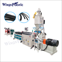 Ligne d'extrusion de tuyaux ondulés à vis unique haute productivité pour la fabrication de conduites en PVC/HDPE