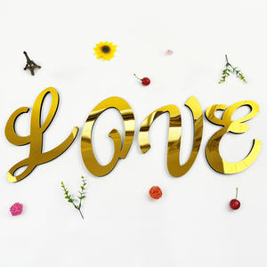 20cm Dış Ticaret Sıcak Altı<span class=keywords><strong>n</strong></span> 3D Akrilik <span class=keywords><strong>B</strong></span>üyük Harf Sanatı İngilizce Harfler Kendinden Yapışkanlı Köpük Kombinasyon Ayna Duvar Çıkartmaları Modern - Product Image 4