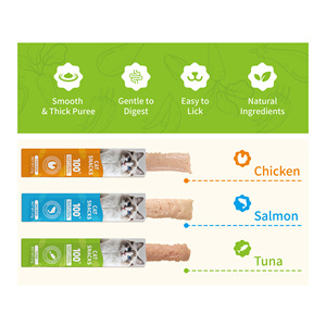 Friandises crémeuses pour chats Faenbei à bas prix, en vrac, saveurs thon, saumon, poulet, à lécher, sans sucre, prix de gros OEM - Product Image 3