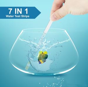 <span class=keywords><strong>Bandelettes</strong></span> de <span class=keywords><strong>test</strong></span> d'eau potable 7 en 1 pour aquarium, réservoir de poissons et <span class=keywords><strong>piscine</strong></span> (pH et brome) certifiées CE - Product Image 6