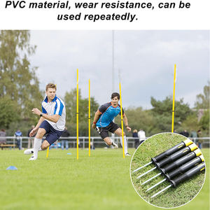 Poteau d'entraînement pour <span class=keywords><strong>terrain</strong></span> de football, drapeau d'angle de football, équipement de football scolaire, poteau d'obstacle - Product Image 2