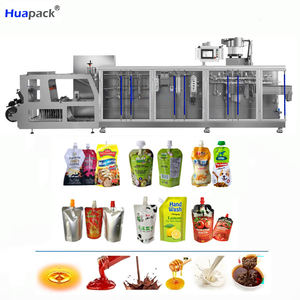 Machines d'emballage horizontales HFFS pour sachets Doypack à fermeture éclair, pour le remplissage automatique de jus de fruits, de café, d'épices, de poudre alimentaire - Product Image 1