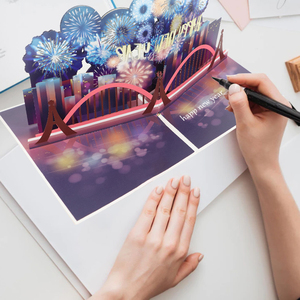 Cartes de vœux 3D écologiques et recyclables avec lumières LED et musique pour le Nouvel An – Offre Spéciale - Product Image 2