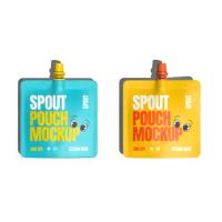 Pochette souple avec bec verseur pour crème de soin 10ml 20ml 30ml, impression de logo personnalisée, pochette verticale avec bec verseur