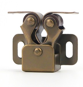 GQK Loquet de porte d'armoire à double rouleau en acier avec perle tactile pour meubles de salon-Installation facile et durable - Product Image 2