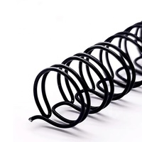 Notizbuch Kunststoff-Buchbindungsdraht Doppelschlaufen-Drahtbindung Metall-Spiralringe PVC-Kamm-Binderinge