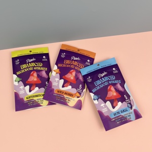 Màu xanh razz gummy vitamin bao bì hàng rào cao Túi tùy chỉnh thiết kế nhiều hương vị kẹo Túi - Product Image 3