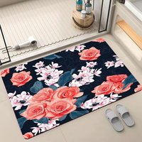 Neues Design 3D-Muster Rutschfester Maschinengefertigter Umweltfreundlicher Haustierfreundlicher Badezimmerteppich Superabsorbierender Türvorleger für Zuhause und Hotel
