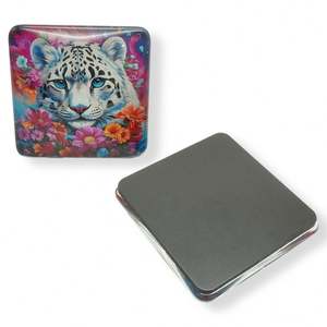 Autocollants magnétiques ronds 3D personnalisés d'Indonésie, autocollants mignons en cristal, aimants pour réfrigérateur en verre photo - Product Image 3