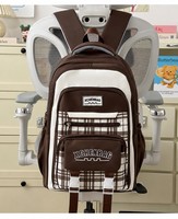 Ensemble de sacs d'école unisexe personnalisés avec logo OEM, 2 en 1, sac à dos en polyester, sac fourre-tout à carreaux, fermeture éclair, résistant à l'eau, prix d'usine en gros, MOQ