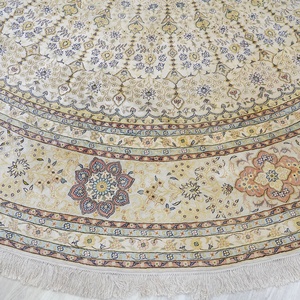 YILONG 366x366cm <strong>Large</strong> Circle Hand Knotted Silk Carpets Living Room <strong>Round</strong> Area <strong>Rug</strong> - Product Image 5