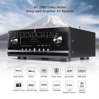 Winner AT-2900 Pré-amplificateur Amplificateur intégré 9 canaux Récepteur AV Home Cinéma Ampli Décodage 7.3.6/9.3.4 200W/4ohm 120W/8ohm