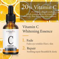 Sérum VC au Collagène et Hyaluronate de Sodium Hydratant, Éclaircissant, Anti-rides, Effet Blanchissant, Vente Chaude, Marque Privée