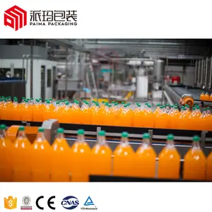 Mesin Pengisi Minuman Berenergi Soda Cola Karbonasi Lini Produksi Minuman Lembut Botol PET Otomatis 2022