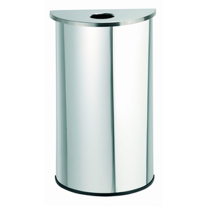 Papelera Semicircolare Inox 2060 G Con Coperchio Per Rifiuti - Product Image 2