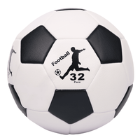 Ballon de football classique Aiju en tissu PVC écologique, cousu à la machine, taille 5, pour événements promotionnels/divertissements