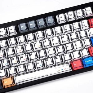 136 78 <strong>Keys</strong> Cherry Profile PBT Five-sided Dip-dye Keycaps Manga Style for <strong>Mechanical</strong> Gaming Rapid Trigger Keyboard <strong>MX</strong> Switches - Product Image 5