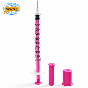 <span class=keywords><strong>Jeringa</strong></span> de <span class=keywords><strong>Insulina</strong></span> Rosa <span class=keywords><strong>U100</strong></span> de 1 ml, 30G 31G 8 mm, <span class=keywords><strong>Jeringa</strong></span> Desechable para el Cuidado de la Diabetes y Uso de <span class=keywords><strong>Insulina</strong></span> en Mascotas - Product Image 2